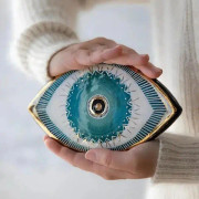 Onda Öga Väggdekoration - Heminredning - Turkisk Amulett - Skydd Och Lycka Charm Present (öga) (FMY)