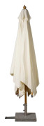 Parasoll Kvadratiskt 300x270 cm Naxos - Trä / Ljusbeige
