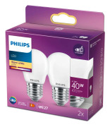 Philips LED-glödlampa LED CLASSIC 40W P45 E27 WW FR ND 2PF/6 E27
