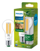 Philips LED E27 Normal 4W (60W) Klar Dimbar 840lm 2700K Energiklass A