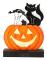 Halloween Dekorationer Inomhus Pumpa Ljus, Batteridrivna Trä Halloween Borddekoration, Ljus Upp Halloween D