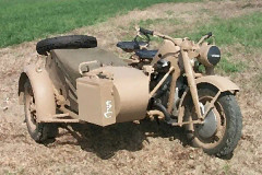 Zundapp KS 750 with Sidecar 1/9 scale