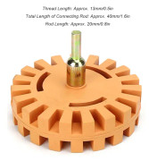 4 tum Gummislipningshjul Dekalfilm Limborttagare Pneumatisk Dekal Färg Rengöringsdisk 25 mm Diameter