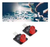 10 st LED-moduler 10mm 3.3V‑5V Dekorativt ljusbräda Chiplampa för hemdekoration MRB050A Röd