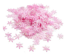 3 set Multifärgade Julsnöflingor Konfetti 2cm Glitter Snöflingor Sekvenser DIY Konstgjorda Snöflingor Jul
