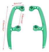 CNC Aluminium Motorcykel Passagerare Bakre Greppstång Säte Rail Kit för Kawasaki Z650 17-18 Grön