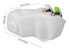 Vindrutetorkarspruta Behållare 2-Hålspump Tankburk Kit för Patrol GQ Maverick 88‑97