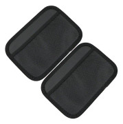 Set med 2 bilbagagenät - 2 påsar om 20,5 x 14,5 cm - Bagagenät - Förvaringsnät - Nätförvaringsväska kompatibel med mobiltelefon - Elastiskt nät