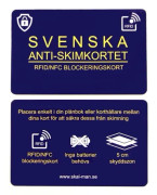 Svenska Anti-Skimkortet RFID Bank och Kreditkortsskydd