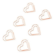 Cikonielf hjärtformade gem 100 stycken Söta hjärtformade gem metall gem roséguld hjärtform