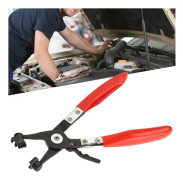 Slangklämma Tång 8.6in/21.8cm Lång Svängbar 3-käkig PVC-handtag Rostfri Tung Reparationsverktyg