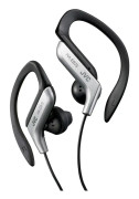 JVC HA-EB75-S - Hörlurar - öronknopp - montering över örat - kabelansluten - silver