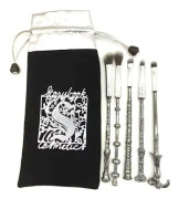 Harry Potter Sminkborste Set, 5 borstar - Silver multifärgad