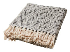 Pläd Anna Beige/Svart