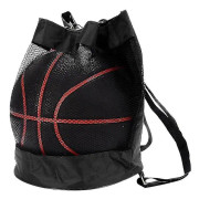 Basketbollryggsäck i Oxfordtyg, axelremsväska, messengerbag, basketbollväska Black