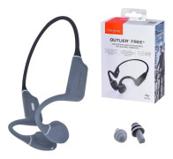 Creative Outlier Free+ - Hörlurar med mikrofon - öppet öra - montering bakom nacken - Bluetooth - trådlös - dark slate gray, mattsvart