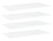 Hyllplan 4 st vit 80x20x1,5 cm spånskiva