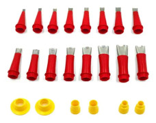Rostfritt Stål Tätningsmunstycke, Applikator, Tätningsfinisher, Limverktyg, Kök, Bänk, Återanvändbart Munstycke (16 x Munstycken och 6 x Bas)