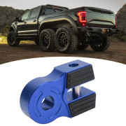 Vinschlyftfäste med Shackle 30000Lbs Lastkapacitet Järnstift Gummibeskydd Universal för ATV Pickup Mjuk Shackle D-Ring Blå
