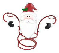 Röda juldekorationer, julflaskor och glashållare, tomte snögubbe flaskor, 1 st