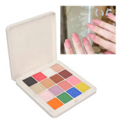 Professionell Nagelkonst Palett, Livfulla Nagelpigmentpuder Delikat Textur Metallisk Spegeleffekt, Fast Nagelpulver för Fantastiska Nageldekorationer