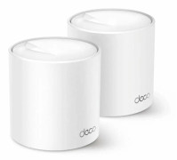 TP-Link Deco X50 - Wi-Fi-system (2 routrar) - op til 4500 sq.ft - mesh - GigE - Wi-Fi (802.11ax) - Multi-Band - Hvid