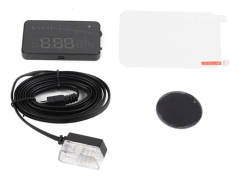 X5 HUD 3,5 Tums Universal Bil-HUD Head-Up Display OBD2-X5 System med Alarmvarning