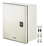 NEMA stålkapsling, 12 x 10 x 6\' NEMA 4X Eldosa i glasfiber, IP66 vattentät och dammtät, koppli