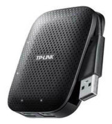 TP-Link UH400 - USB-hubb med fyra USB 3.0-portar, svart