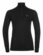 Odlo Turtle neck zip Active 2.0 långärmad löpartröja för kvinnor - Svart