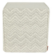 Missoni Home - Columbia Pouf Cubo 40 x 40 cm 21 Natural - Sittpuffar - Beige - Textilmaterial