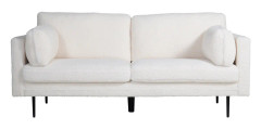 Soffa 3-Sits Boom - Vit - Teddy/Polyester