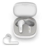 Belkin SoundForm Flow - True wireless-hörlurar med mikrofon - inuti örat - Bluetooth - aktiv brusradering - vit