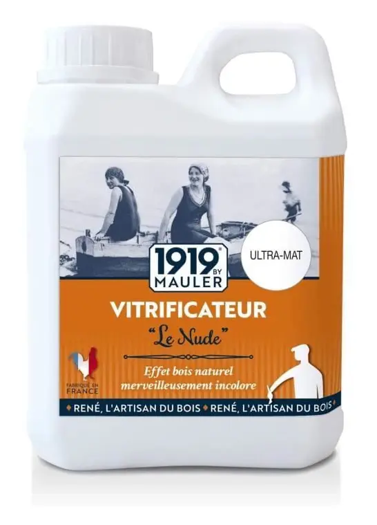 1919 av MAULER Ultramatt tätningsmedel LE NUDE 1 liter mycket långvarigt skydd för parkett, trappor, möbler, träslöjd