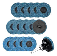 15-delars Slip-slipningsskiva-set, 50mm/2 tum Snabbbyte