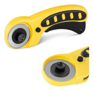 Bladskärande skräddares cirkulär kniv för skärning av tyger, läder, papper, dia. 45 mm