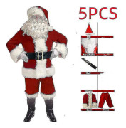 Jultomte Kostym för Män Vuxen Jultomte Kostym Santadräkt