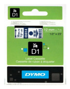Märkband Dymo D1 sva/vit 12mm