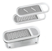 Strimlare med behållare Metaltex Rap-Box 3 i 1 ABS Akryl (21 cm)