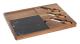 Ostbricka DKD Home Decor Marmor Akaciaträ 36 x 27 x 2 cm