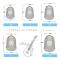 Silikon gitarr fingerskydd, gitarr fingertopp transparent