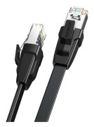 UGREEN NW134 Platt nätverkskabel med metallpluggar, Ethernet RJ45, Cat.8, U/FTP, 1m (svart)
