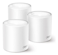 TP-Link Deco XE50 - Wi-Fi-system (3 routrar) - op til 6.500 sq.ft - mesh - GigE - Wi-Fi 6 (802.11ax) - Multi-Band - Hvid