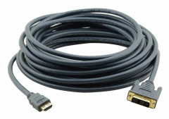 Kramer C-HM/DM Series C-HM/DM-50 - Videokabel - HDMI / DVI - DVI-D (M) - HDMI, 19-stift (M) - 15,2 m (97-0201050)