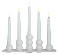 Watt & Veke Lykke LED adventsljusstake, vit