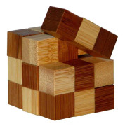 Eureka 3D Bamboo Brain Puzzle Snake Cubes 3D pusselspel