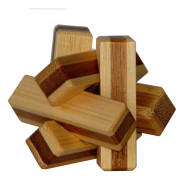 Eureka 3D Bamboo Brain Puzzle Firewood 3D pusselspel