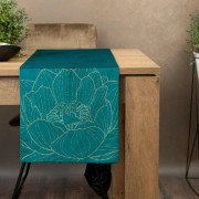 DUK BLINK 13 35 X 180 CM MÖRK TURKOS