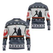 Santa Darth Vader Julful Ugly Sweater Star Wars The Mandalorian Herrar Pullover Kläder Höst Vinter Dam Sweatshirt stil 2