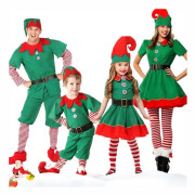 Jultomte Kläder för Föräldrar och Barn - Festdräkt